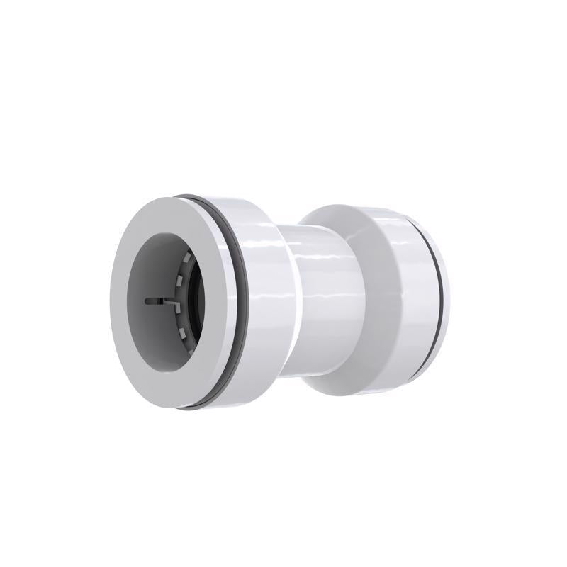 Keeney Insta-Plumb 1-1/2 in. Straight Tubing Coupling - Push Fit System, White