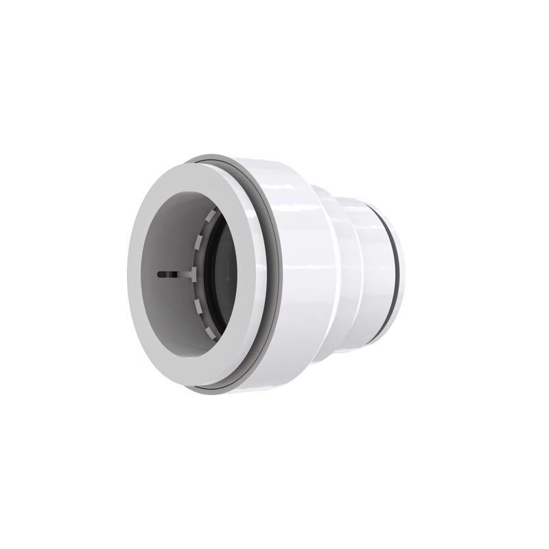 Keeney 96IPK Insta-Plumb 1-1/4 in. Plastic Push-to-Connect Trap Adapter, White