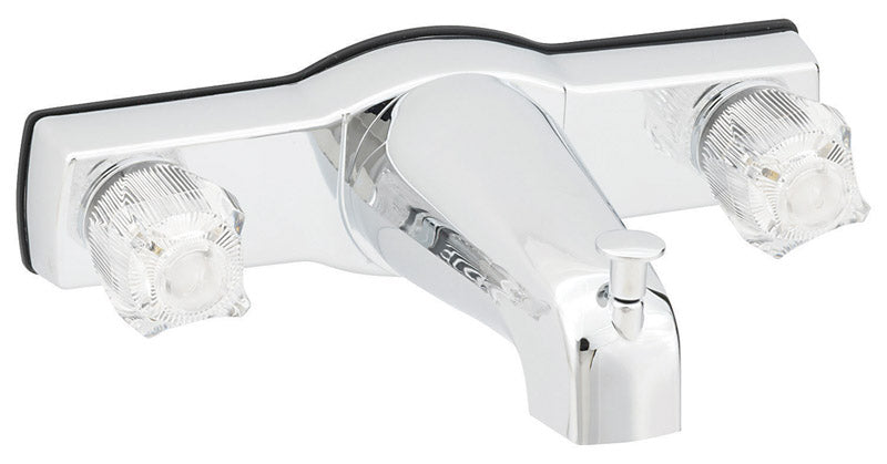 American Brass Tub and Shower Faucet 2 Knobs Jocelyn Chrome Finish