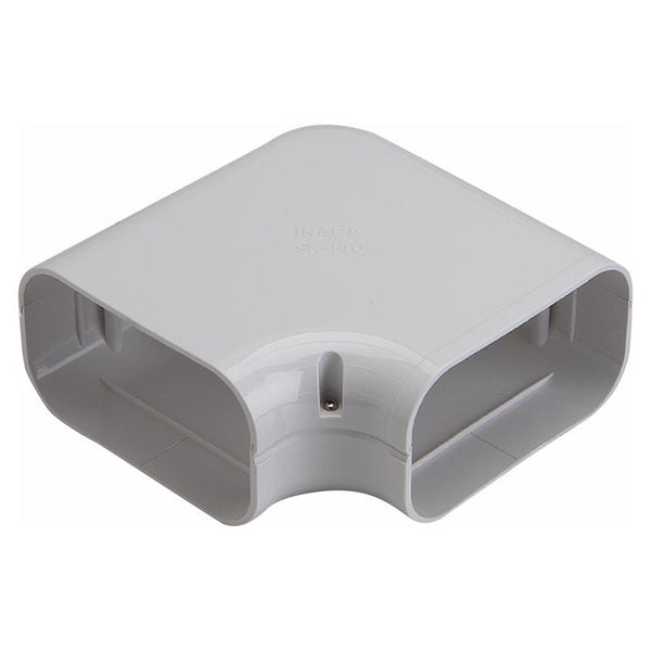 Slimduct Inaba Denko SK-140-W Plumbing Cosmetic Cover, Slim Corner, Flat 90?, Flat 90?, Bend, White 85211