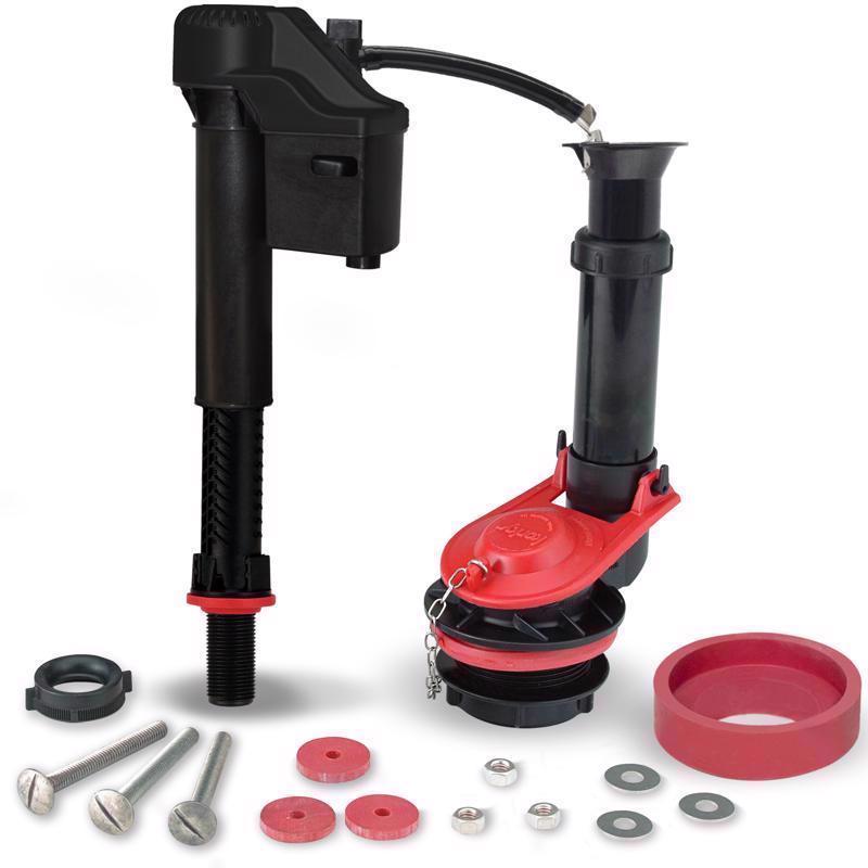 Korky 4010XP 2X Long-Life Standard 2-inch Complete Toilet Repair Kit, Black