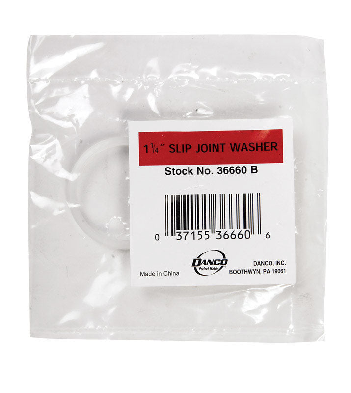 Danco 36660 36660B Slip Joint Washer, 1-1/4", Grey