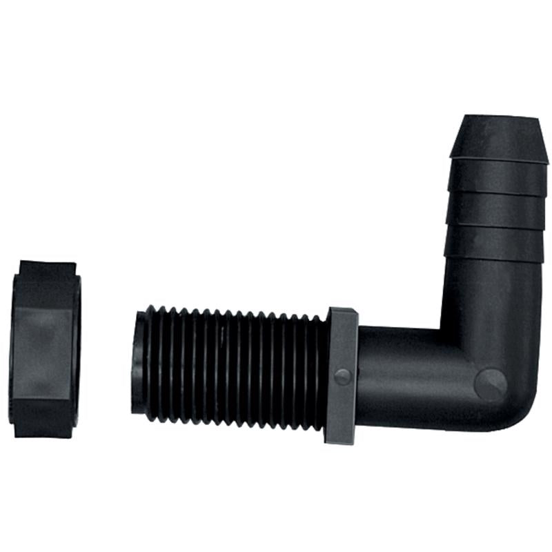 Green Leaf Ntl 12 P 2pk Nozzle Elbow, 1/2" Barb