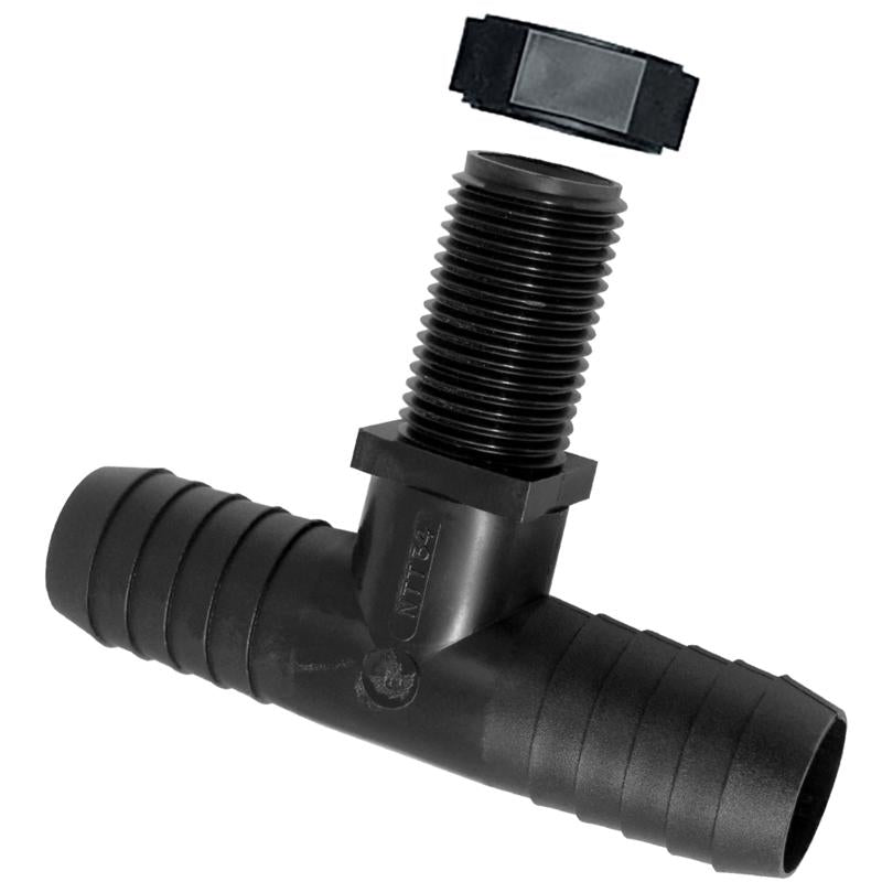 Green Leaf Ntt 38 P 2pk Nozzle Tee, 3/8" Barb