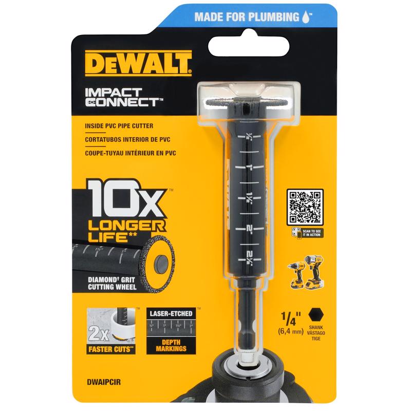 DEWALT Impact Connect Pipe Cutter, PVC Cutter, Diamond Grit Cutting Wheel (DWAIPCIR)
