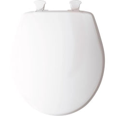 Mayfair by Bemis 88ECA 000 Round White Plastic Toilet Seat with Included Hardware