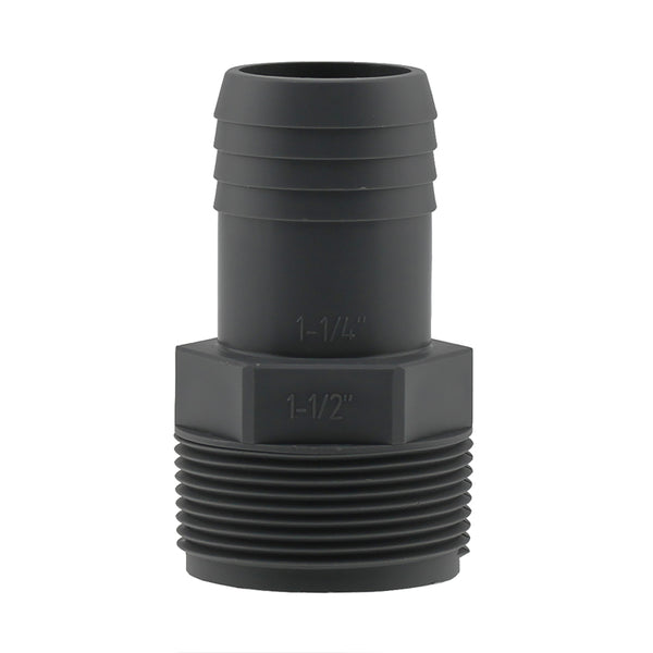 PLUMB eeze 1-1/4" Insert x 1-1/2" MPT Poly Adapter UPPRA-1512