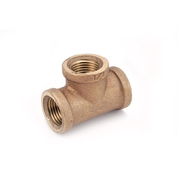 Anderson Metals 738101-08 Low Lead Tee, Brass