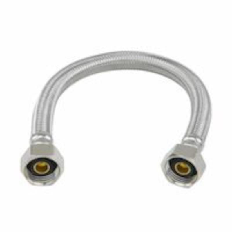 Brasscraft 4031079 0.5 x 0.5 x 12 in. FIP Plumbshop Braided Stainless Steel Faucet Supply Line