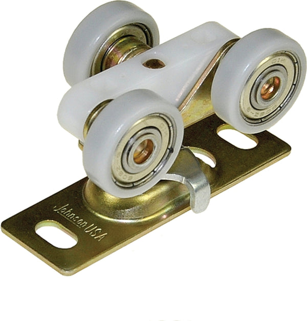Johnson Hardware Sliding Door/Pocket Door Hanger Ball Bearing 1125-1 Inch Wheel, 200 lb Capacity 1125PPK1