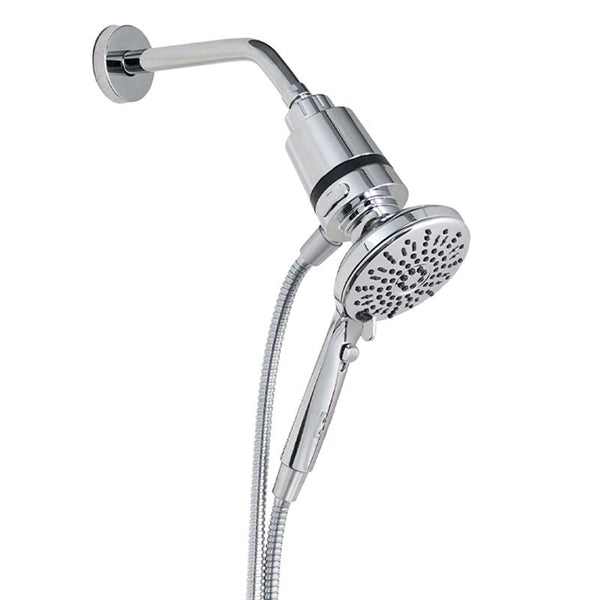 Danco SEVENTY 5-Setting Magnetic Handheld Shower Head with Shower Filter and 59 Inch Hose in Chrome - Helps Reduce Chlorine and Impurities for Healthier Hair, Skin and Scalp, Easy to Install (12158)