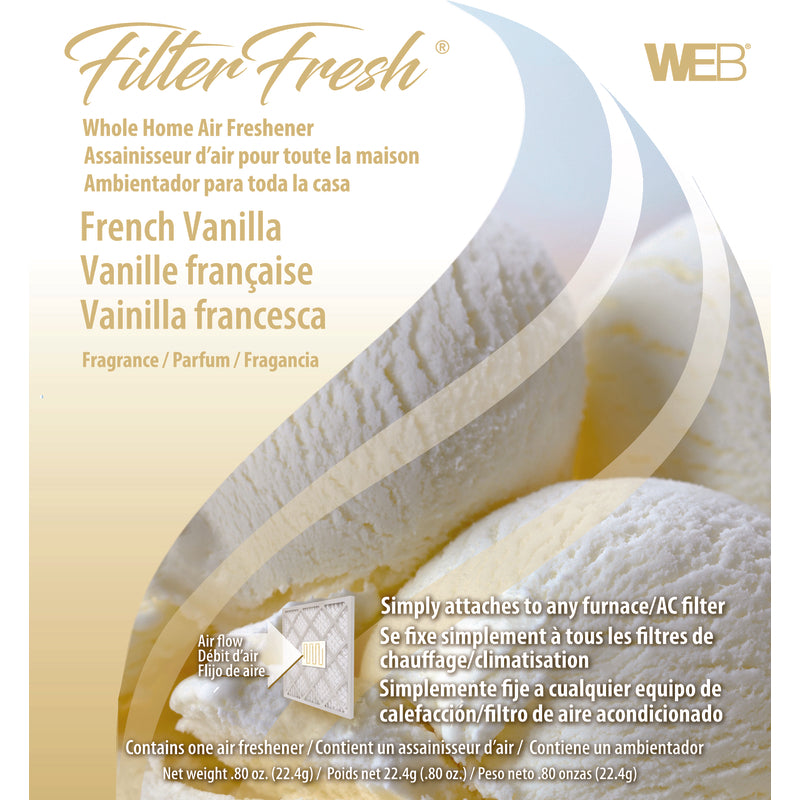 WEB FilterFresh Whole Home French Vanilla Air Freshener 0.8 Ounce (Pack of 1)