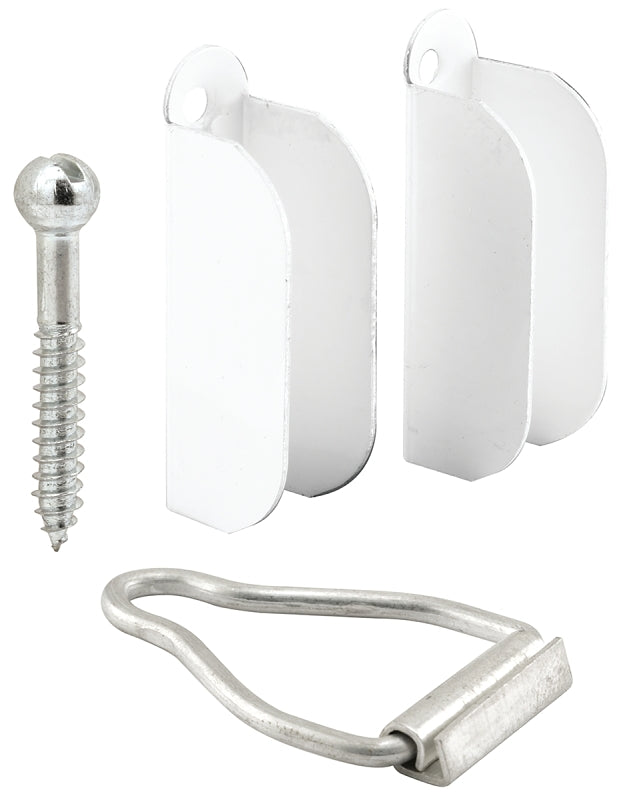Prime Line Pl8103 Hanger/Latch 3/8" Wh