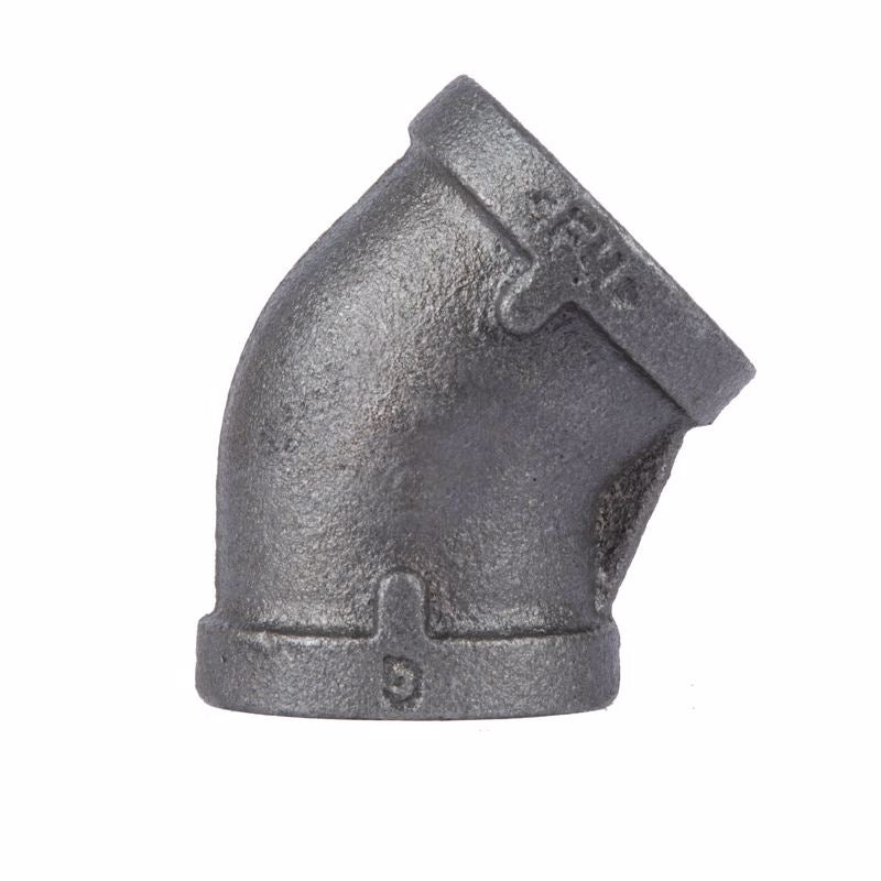 LDR Industries 45º Elbow Finish: Black, Diameter: 0.38"