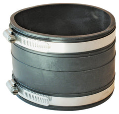 Fernco P1060-44 pipe coupling, Black