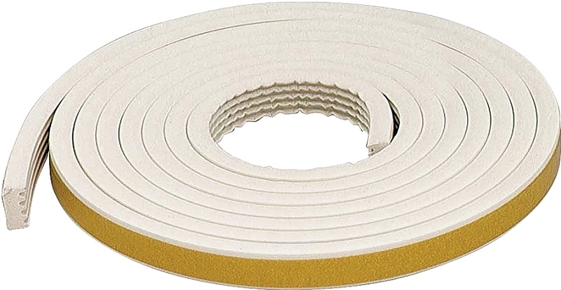 M-D Building Products 63669 M-D All-Climate Weather-Strip, 19/32 in W X 10 Ft L X 5/16 in T, White