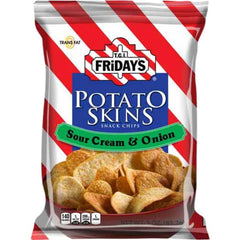TGI Fridays 432891 sour cream and onion potato skins snacks, 3 oz