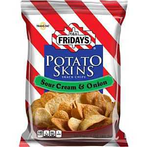 Poore Brothers Tgif Potato Skins Sour Cream And Onion Flavor, 3-Ounces (Pack of 6)