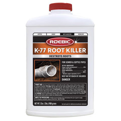 Roebic K-77 Root Killer for Sewer and Septic Systems, Clears Pipes and Stops New Growth, Safe for All Plumbing K-77-2LB-4