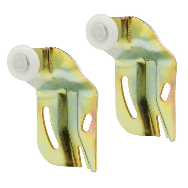 Prime-Line N 6509 Roller Assembly, 3/4 in Dia Roller, 1/4 in W Roller, Nylon, Brown, 1-Roller, 50 lb, Side
