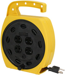 PowerZone ORCR220625 Extension Cord Reel Black/Yellow