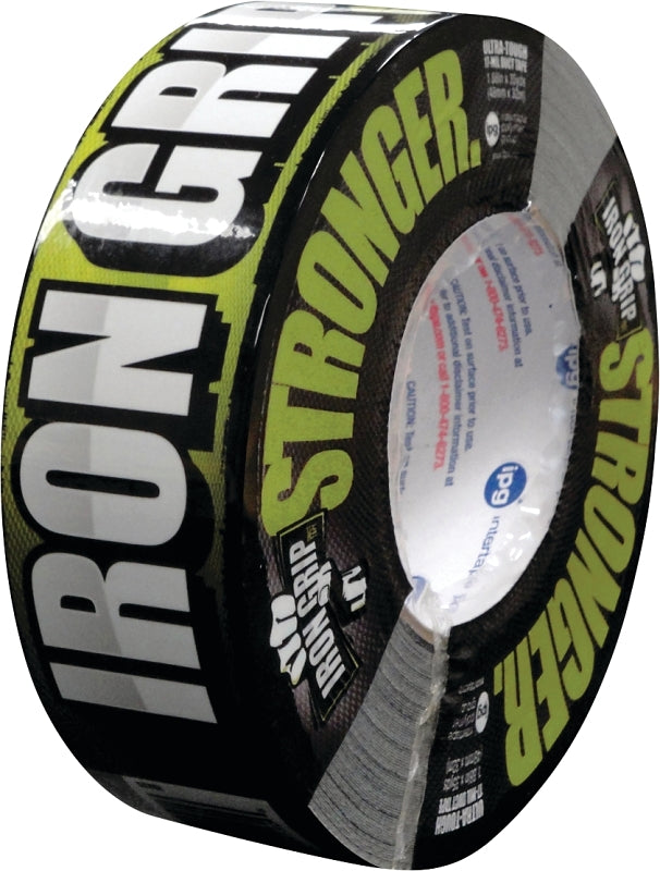 IPG Iron Grip Heavy Duty Duct Tape, 1.88" x 35 yd, Black (Single Roll) - IG235