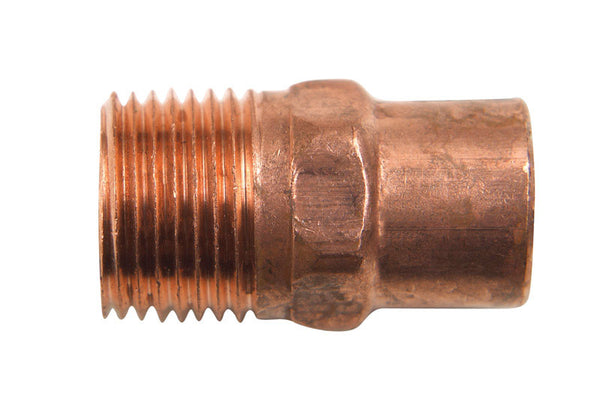 Nibco Wrot Copper Pressure Male Adapter, 3/8" W01180T