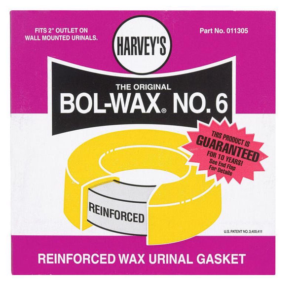 LASCO 04-3324 Gasket Urinal BOL Wax#6 by HARVEY'S MfrPartNo 011305, No Size, No Color