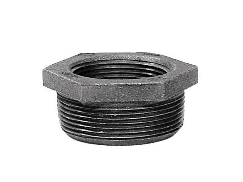 Anvil 8700131009, Malleable Iron Pipe Fitting, Hex Bushing, 1-1/4'' NPT Male x 1'' NPT Female, Galvanized Finish