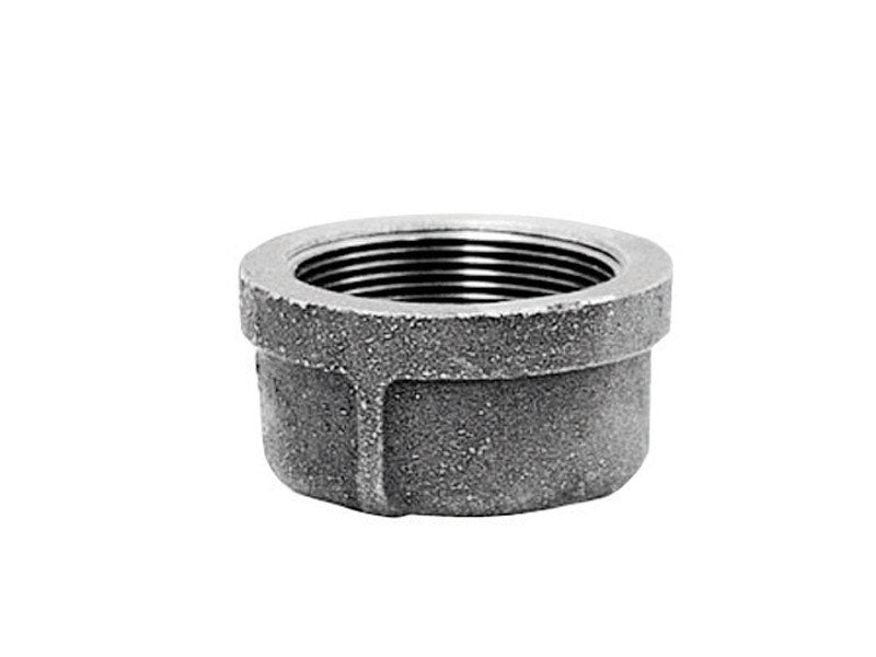 Anvil 8700132858, Malleable Iron Pipe Fitting, Cap, 1-1/2'' NPT Female, Galvanized Finish