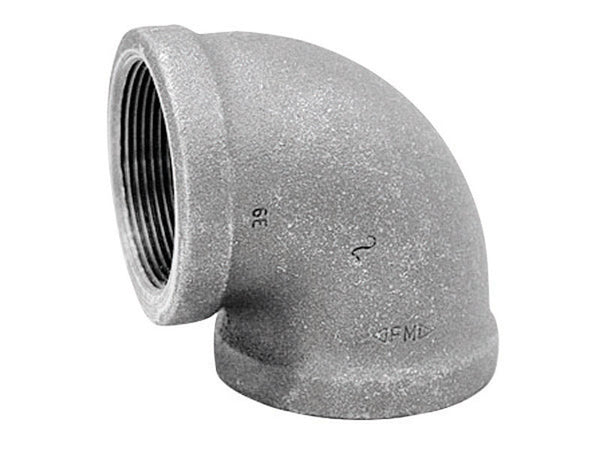 Anvil 3/8 in. FPT x 3/8 in. Dia. FPT Galvanized Malleable Iron Elbow 8700124103