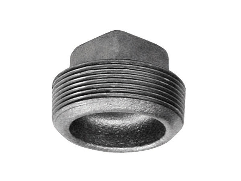 Anvil 8700160107, Malleable Iron Pipe Fitting, Square Head Plug, 2" NPT Male, Galvanized Finish