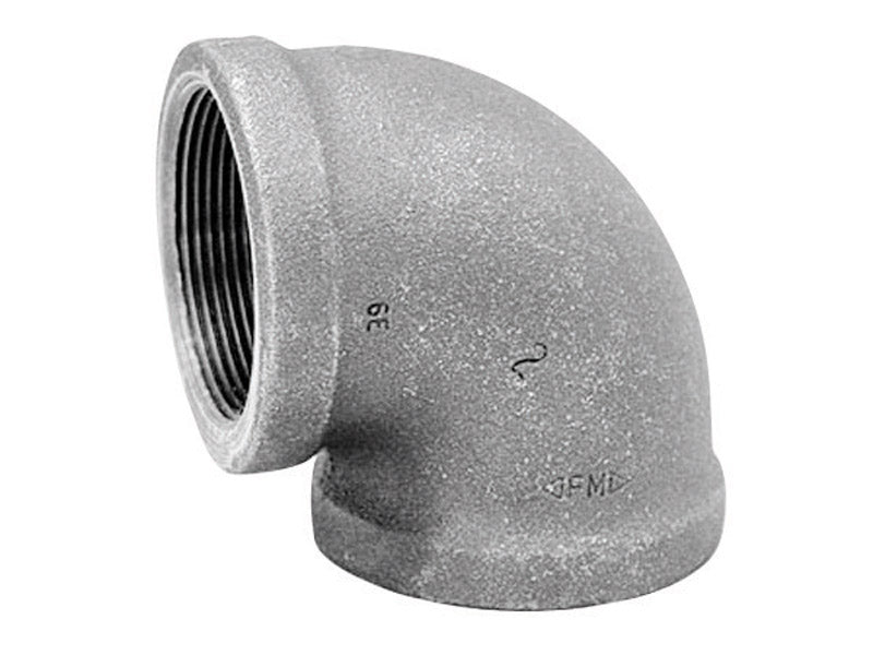 Anvil 1 in. FPT x 1 in. Dia. FPT Black Malleable Iron Elbow