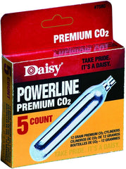 Gamo Daisy unisex adult 5 Count 12 gm cylinders CO2 Cartridges, Silver, pack US 7580