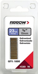 Arrow 23G10-1K Arrow 3/8-Inch Pin Nail, 1000-Pack , Grey
