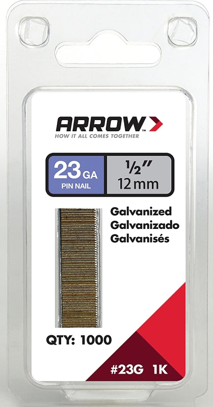 Arrow 23G12-1K Arrow 1/2 Pin Nail, 1000-Pack