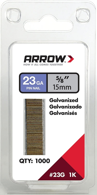 Arrow 23G15-1K Arrow 5/8-Inch Pin Nail, 1000-Pack
