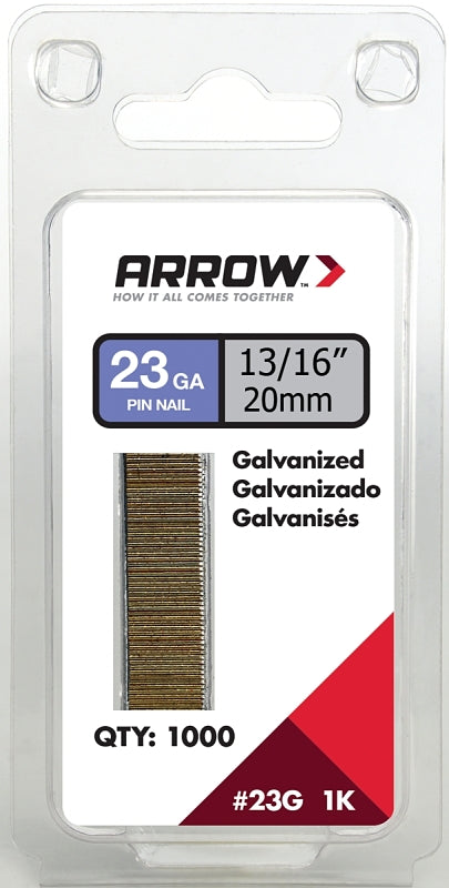 Arrow 23G20-1K Arrow 13/16-Inch Pin Nail, 1000-Pack