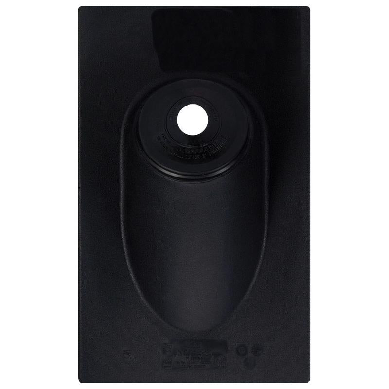 Oatey 11930 Calk Roof Flashing, 11 in W X 19 in L, Hi-Rise Thermoplastic, 1.5" x 3", Black