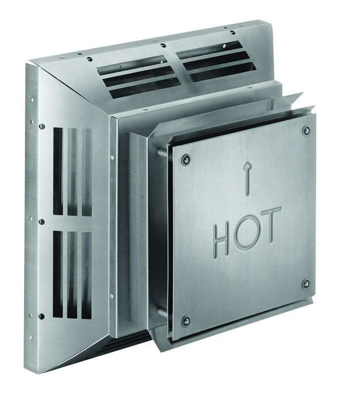 DuraVent 46DVA-HC Horizontal Square Termination Cap-4'' x 6 5/8'' Direct Vent, 4'' x 6.625'', Galvanized