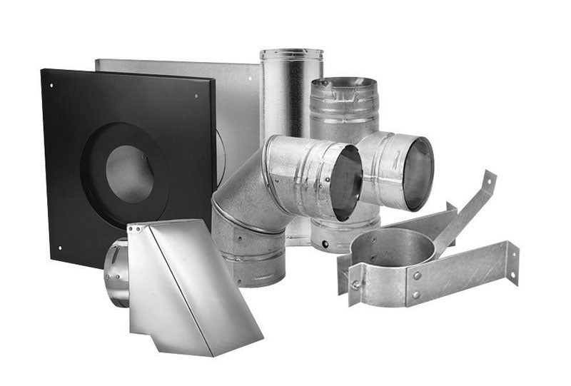England's Stove AC-3000 DURAVENT 3PVL-KHA 3'' Pellet Stove Vent Kit, Steel-Stainless