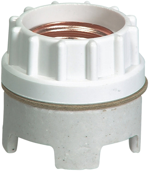 Cooper Wiring 610-BOX Sign Receptacle 660 W Medium Base White Porcelain Socket