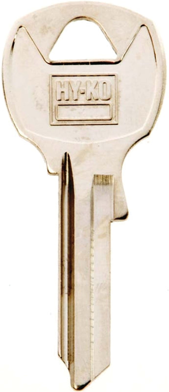 Hy-Ko Key Blank Cylinder Repl For Natl Locks Single Sided Nkl Platd Brs Polybg