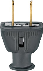 Cooper Wiring 183BKBX Non-Grounding Rubber Straight Blade Plug 183BK-BOX