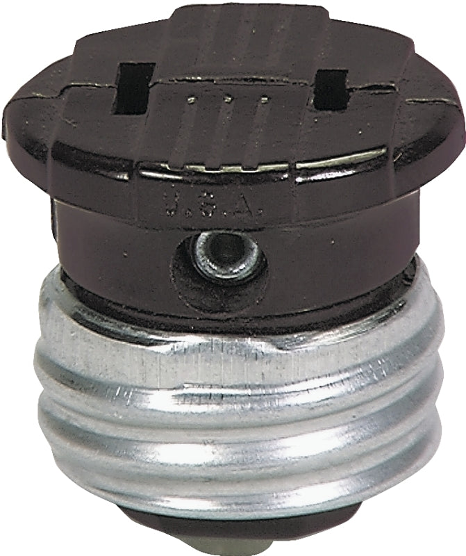 single lampholder adapter - bulk - brown