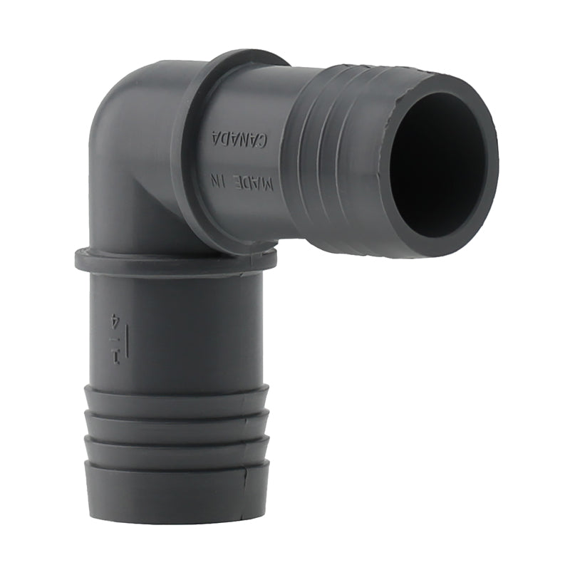 BOSHART INDUSTRIES Elbow Poly Barb 1-1/4 UPPE-12