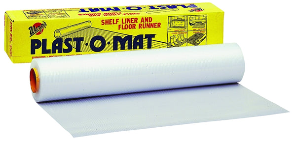Warp Brothers PM-50 Clear Plast-O-Mat Ribbed Flooring Runner Roll, 30-Inch by 50-Foot, 50' X, Original Version