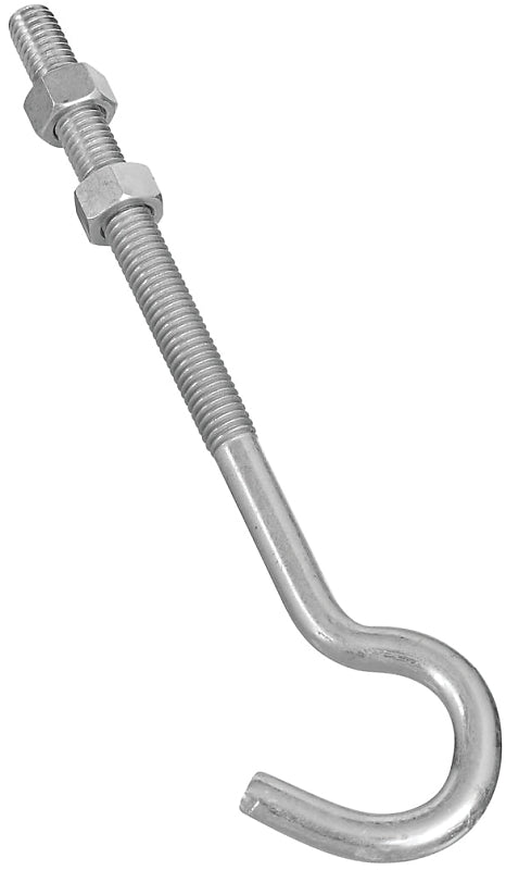 National Hardware N221-697 2162 Hook Bolts in Zinc, 3/8" x 7"