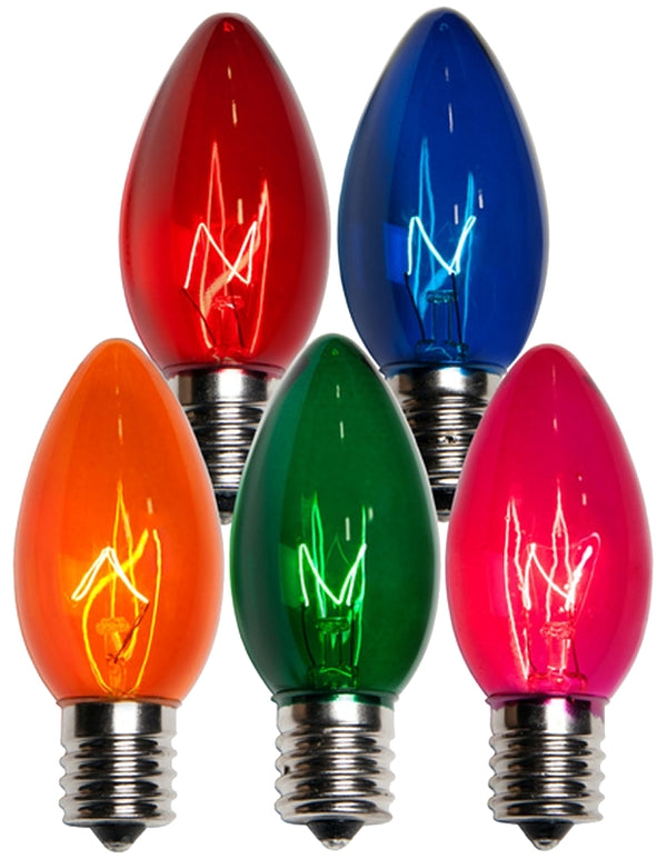 Santas Forest 19250 Christmas C9 Transparent Replacement Bulb, Multi-color
