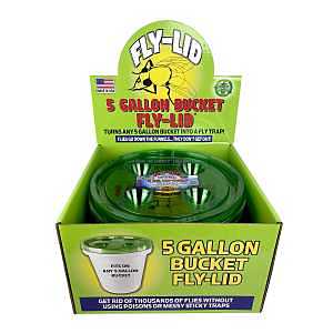 Billy-Bob Fly-Lid 5 Gallon Bucket Fly Lid (3 Pack) Turn Any 5 Gallon Bucket into a Fly Trap!